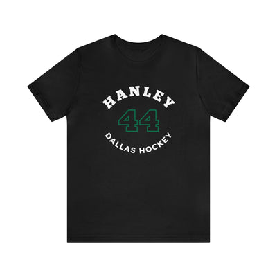 Hanley 44 Dallas Hockey Number Arch Design Unisex T-Shirt
