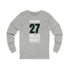 Marchment 27 Dallas Hockey Black Vertical Design Unisex Jersey Long Sleeve Shirt