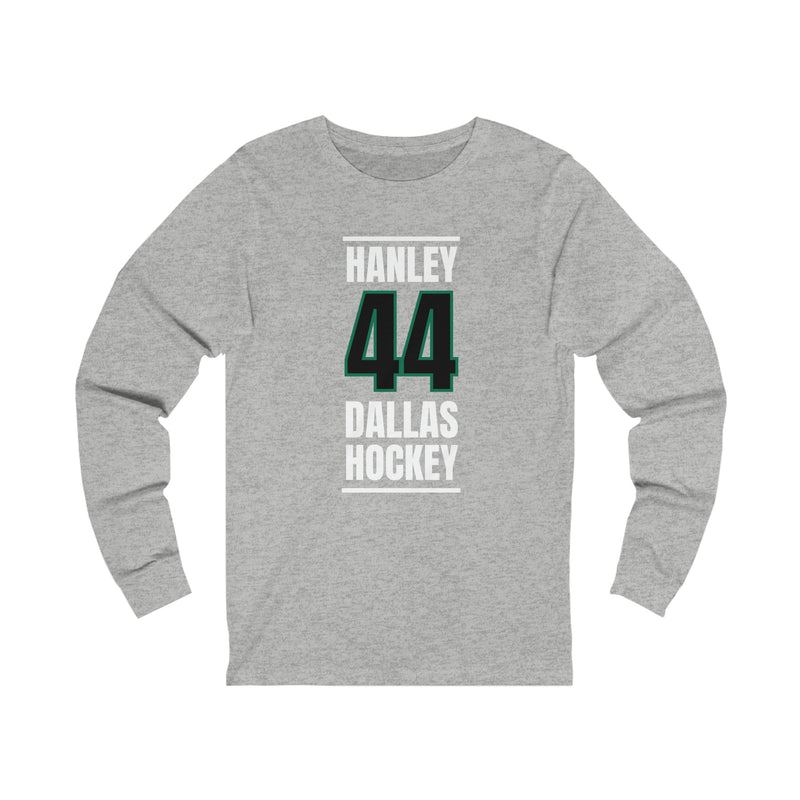 Hanley 44 Dallas Hockey Black Vertical Design Unisex Jersey Long Sleeve Shirt