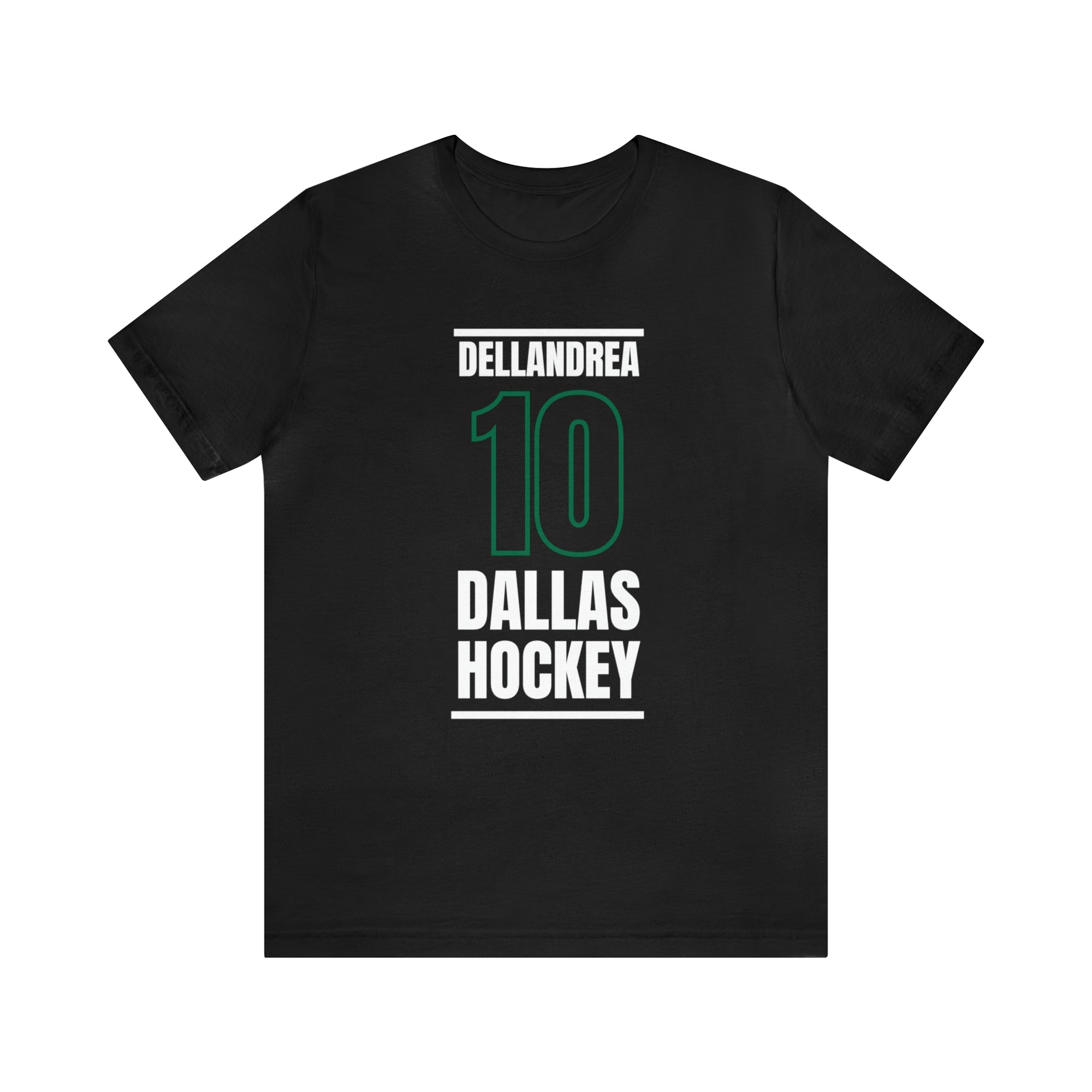 Dellandrea 10 Dallas Hockey Black Vertical Design Unisex T-Shirt