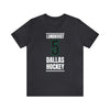 Lundkvist 5 Dallas Hockey Black Vertical Design Unisex T-Shirt
