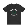 Steel 18 Dallas Hockey Number Arch Design Unisex T-Shirt
