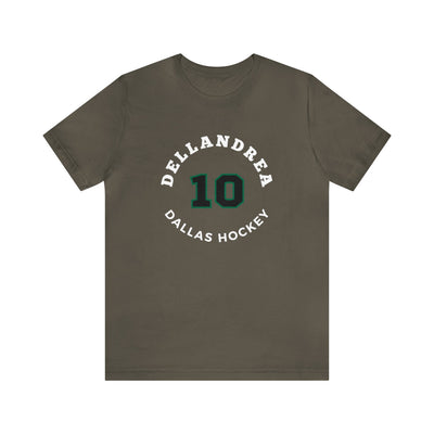 Dellandrea 10 Dallas Hockey Number Arch Design Unisex T-Shirt