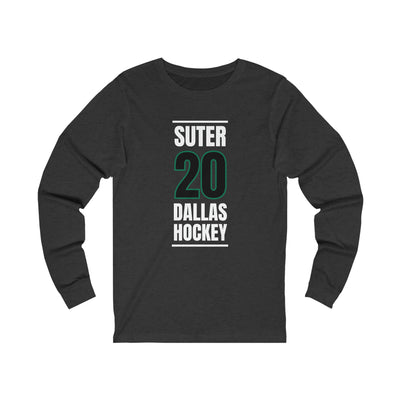 Suter 20 Dallas Hockey Black Vertical Design Unisex Jersey Long Sleeve Shirt