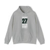 Marchment 27 Dallas Hockey Black Vertical Design Unisex Hooded Sweatshirt