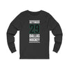 Oettinger 29 Dallas Hockey Black Vertical Design Unisex Jersey Long Sleeve Shirt