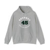 Bourque 45 Dallas Hockey Number Arch Design Unisex Hooded Sweatshirt