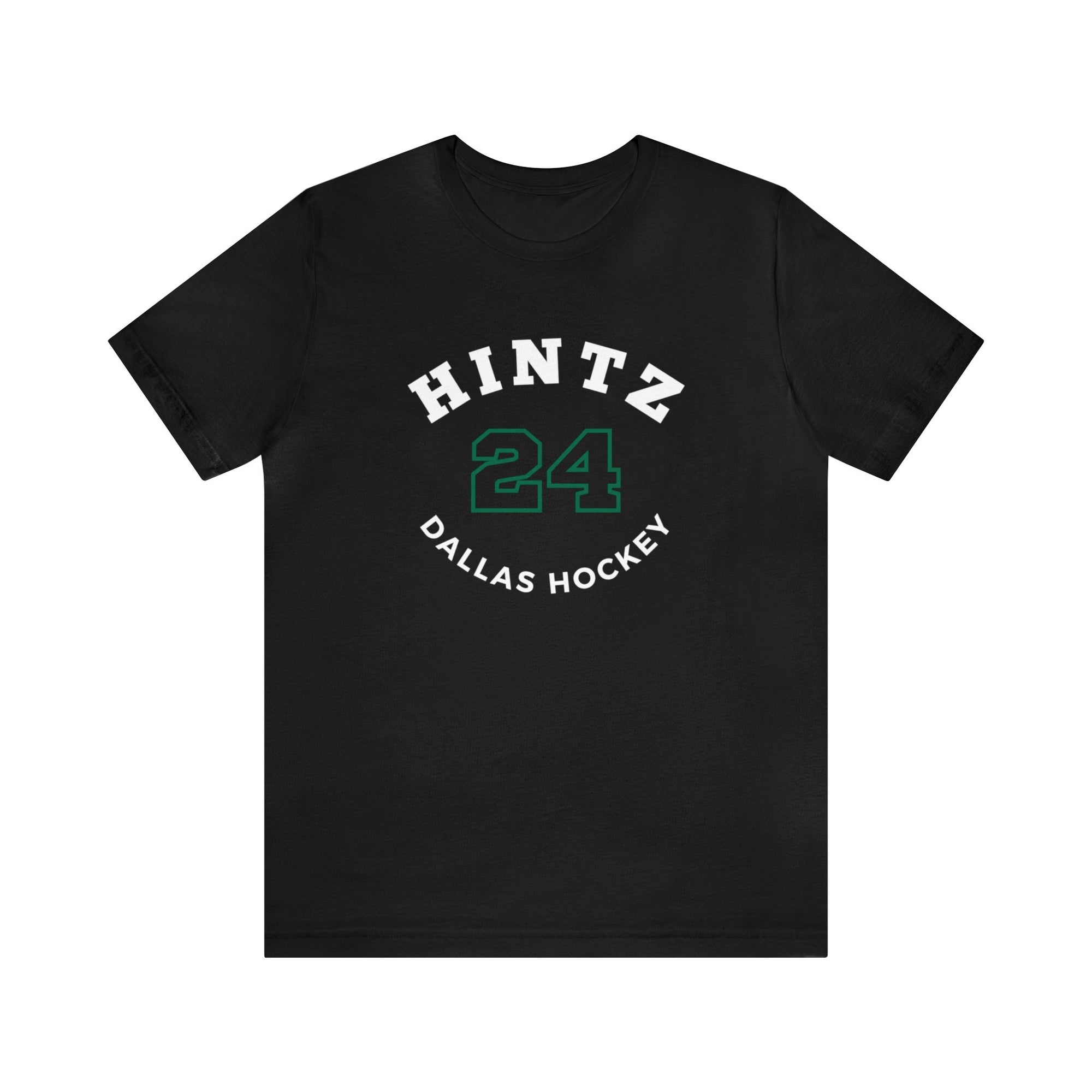 Hintz 24 Dallas Hockey Number Arch Design Unisex T-Shirt