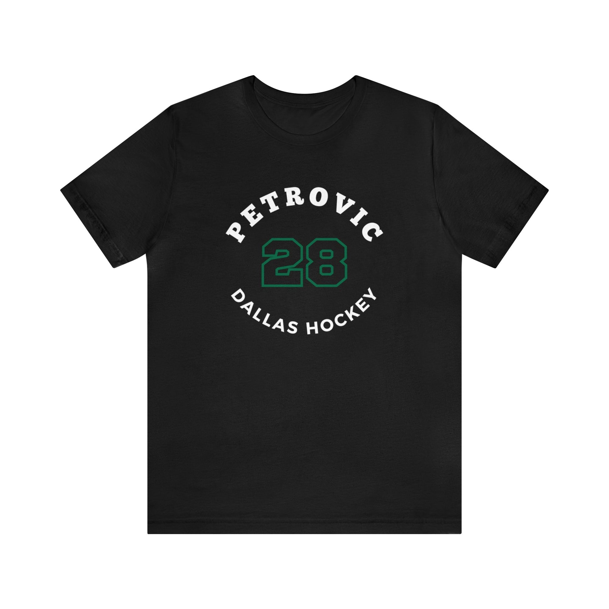 Petrovic 28 Dallas Hockey Number Arch Design Unisex T-Shirt