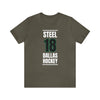 Steel 18 Dallas Hockey Black Vertical Design Unisex T-Shirt