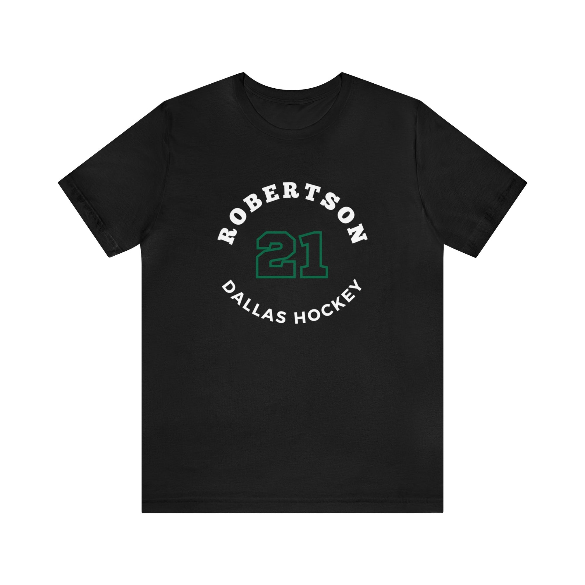 Robertson 21 Dallas Hockey Number Arch Design Unisex T-Shirt