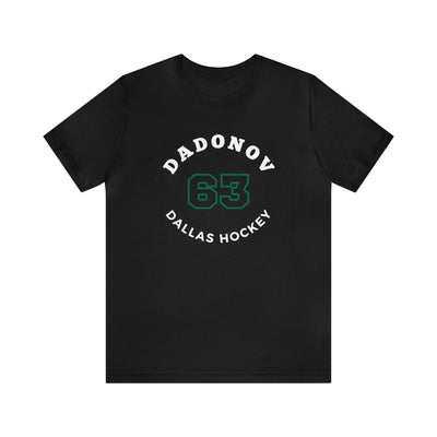 Dadonov 63 Dallas Hockey Number Arch Design Unisex T-Shirt