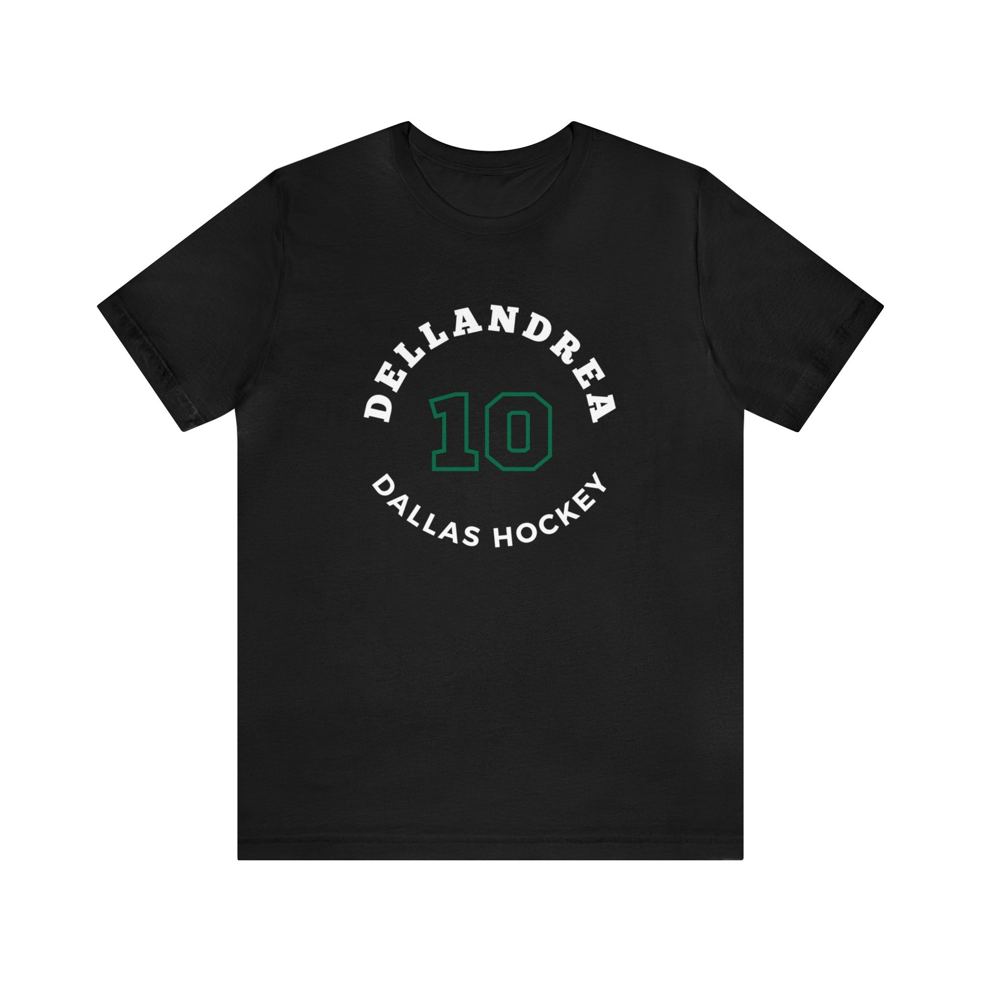 Dellandrea 10 Dallas Hockey Number Arch Design Unisex T-Shirt