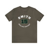 Smith 15 Dallas Hockey Number Arch Design Unisex T-Shirt