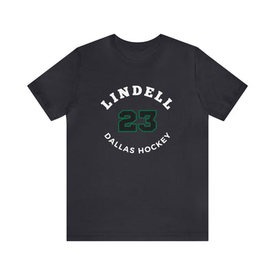 Lindell 23 Dallas Hockey Number Arch Design Unisex T-Shirt