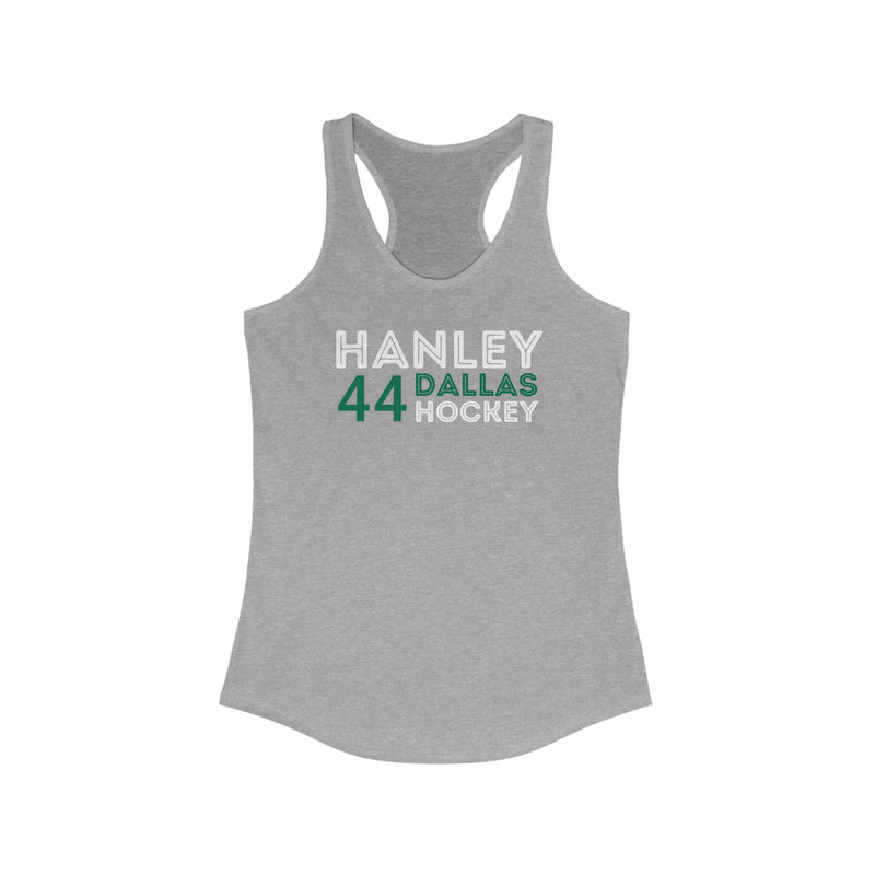 Hanley 44 Dallas Hockey Grafitti Wall Design Women's Ideal Racerback Tank Top