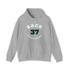 Back 37 Dallas Hockey Number Arch Design Unisex Hooded Sweatshirt