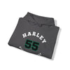 Harley 55 Dallas Hockey Number Arch Design Unisex Hooded Sweatshirt