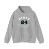 Hintz 24 Dallas Hockey Number Arch Design Unisex Hooded Sweatshirt