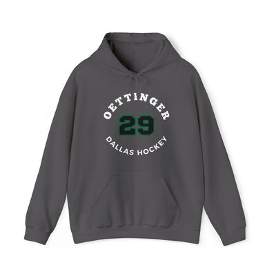 Oettinger 29 Dallas Hockey Number Arch Design Unisex Hooded Sweatshirt