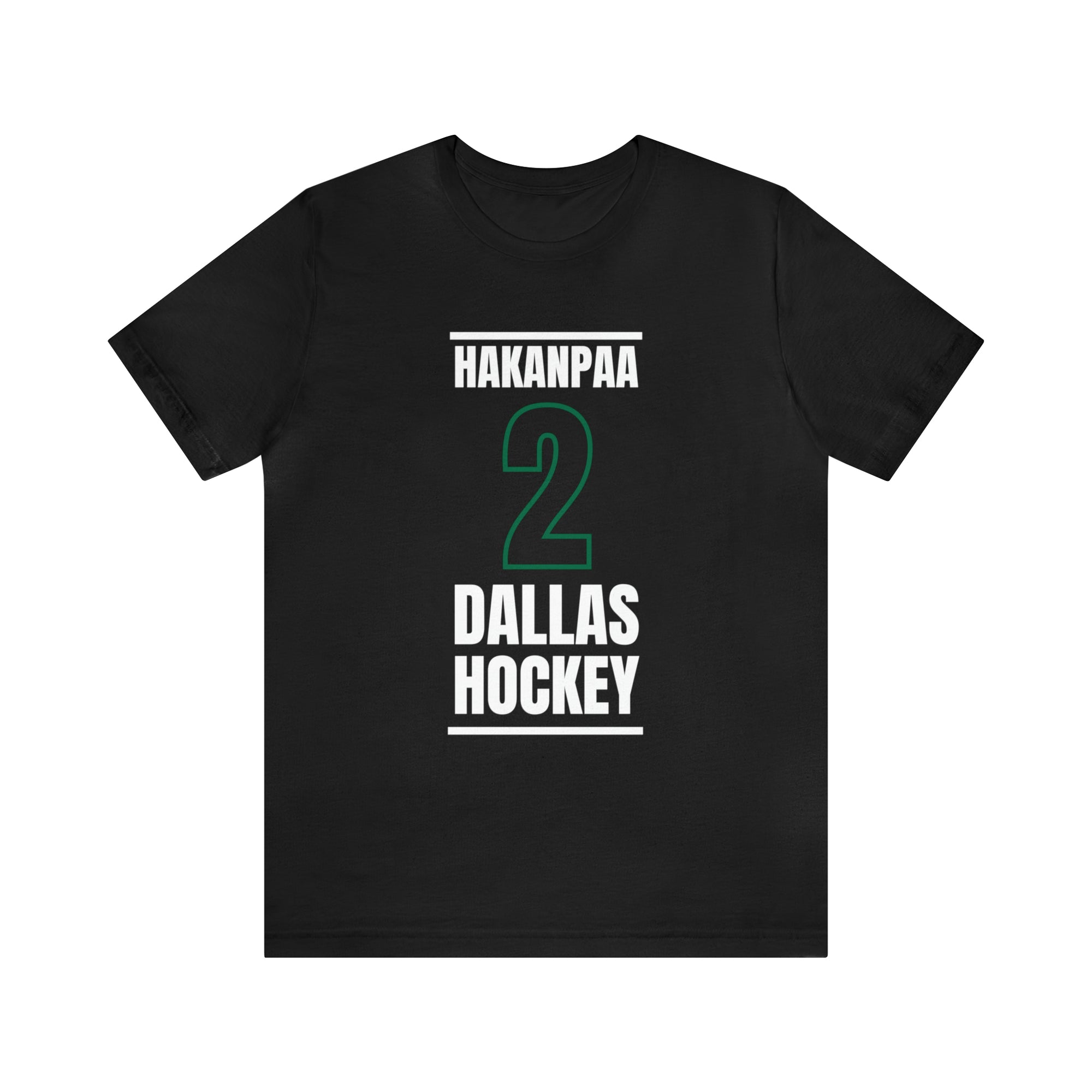 Hakanpaa 2 Dallas Hockey Black Vertical Design Unisex T-Shirt