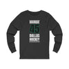 Bourque 45 Dallas Hockey Black Vertical Design Unisex Jersey Long Sleeve Shirt