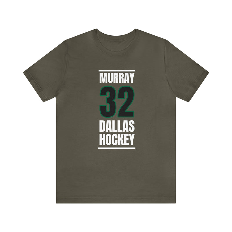 Murray 32 Dallas Hockey Black Vertical Design Unisex T-Shirt
