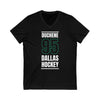 Duchene 95 Dallas Hockey Black Vertical Design Unisex V-Neck Tee