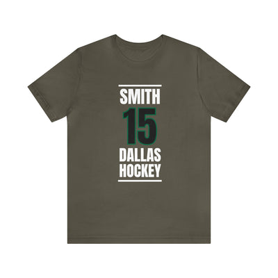Smith 15 Dallas Hockey Black Vertical Design Unisex T-Shirt