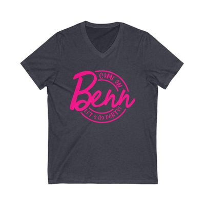 Benn Let's Go Party Women's V-Neck Barbie Shirt