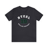 Steel 18 Dallas Hockey Number Arch Design Unisex T-Shirt