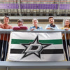 Dallas Stars Horizontal Stripe White Deluxe Flag, 3x5 Feet