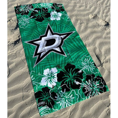 Dallas Stars Hawaiian Floral Pool Beach Towel