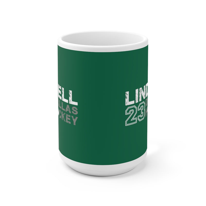 Lindell 23 Dallas Hockey Ceramic Coffee Mug In Victory Green, 15oz