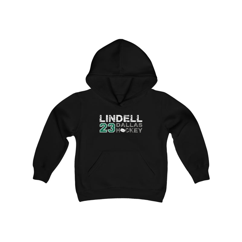Lindell 23 Dallas Hockey Youth Hooded Sweatshirt