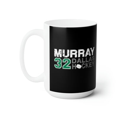 Murray 32 Dallas Hockey Ceramic Coffee Mug In Black, 15oz
