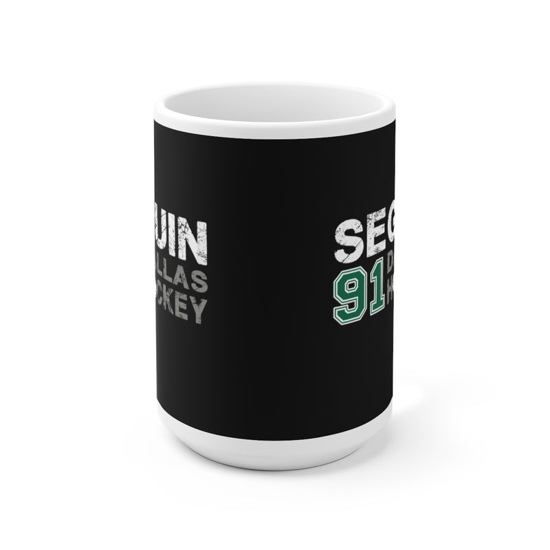 Seguin 91 Dallas Hockey Ceramic Coffee Mug In Black, 15oz