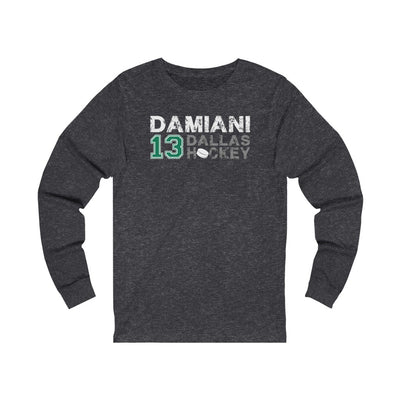 Damiani 13 Dallas Hockey Unisex Jersey Long Sleeve Shirt