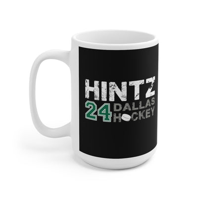 Hintz 24 Dallas Hockey Ceramic Coffee Mug In Black, 15oz