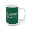 Dellandrea 10 Dallas Hockey Ceramic Coffee Mug In Victory Green, 15oz