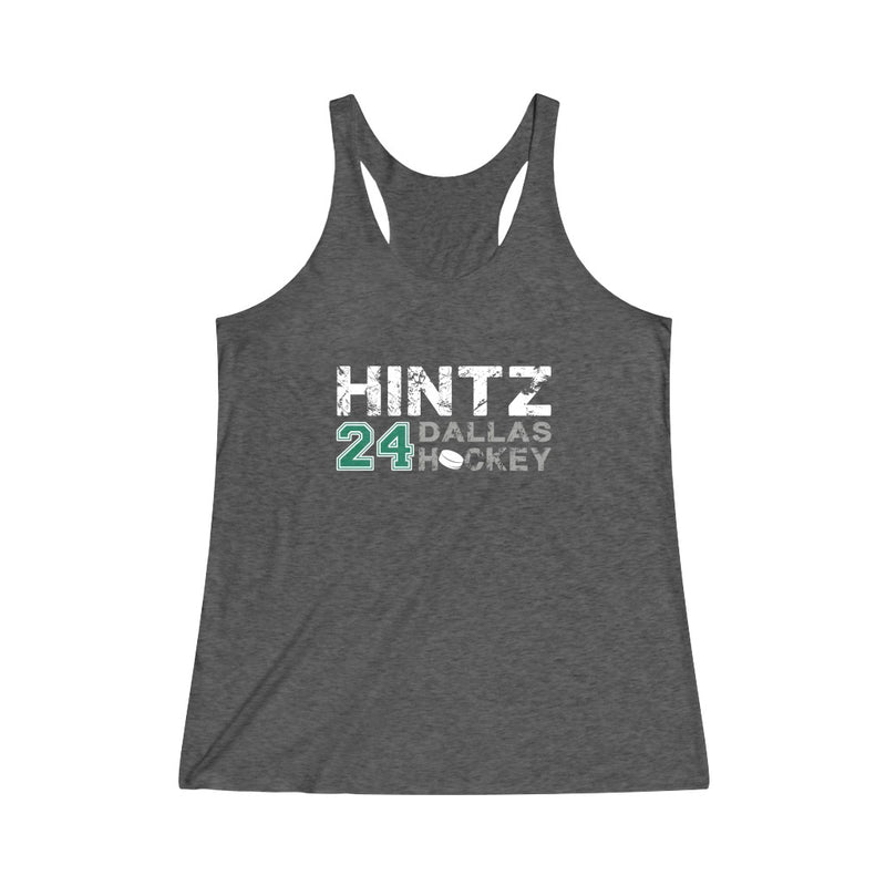 Hintz Dallas Hockey Women's Tri-Blend Racerback Tank Top