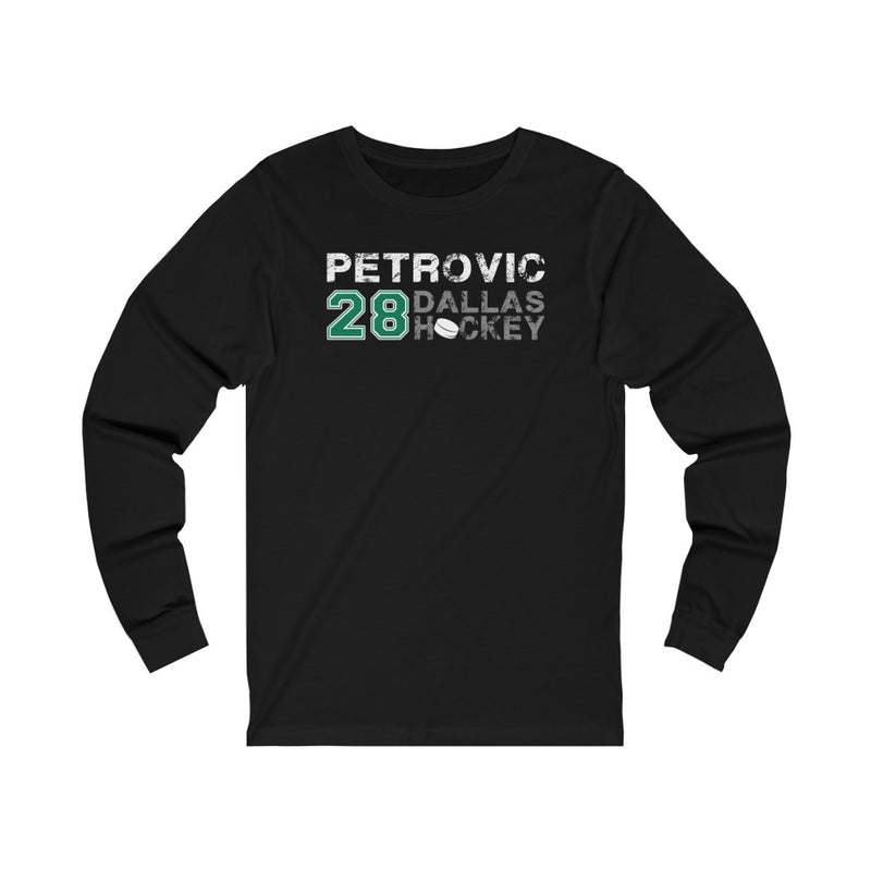 Petrovic 28 Dallas Hockey Unisex Jersey Long Sleeve Shirt