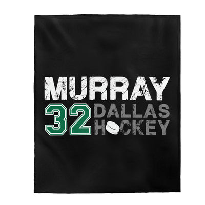 Murray 32 Dallas Hockey Velveteen Plush Blanket