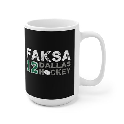 Faksa 12 Dallas Hockey Ceramic Coffee Mug In Black, 15oz