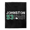 Johnston 53 Dallas Hockey Velveteen Plush Blanket
