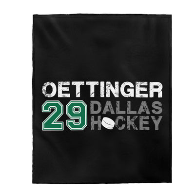 Oettinger 29 Dallas Hockey Velveteen Plush Blanket