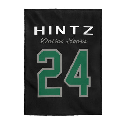 Hintz 24 Dallas Stars Velveteen Plush Blanket