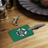 Ladies Of The Stars Leather Luggage Tag In Victory Green