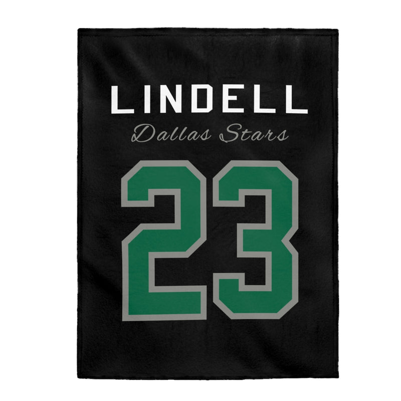 Lindell 23 Dallas Stars Velveteen Plush Blanket