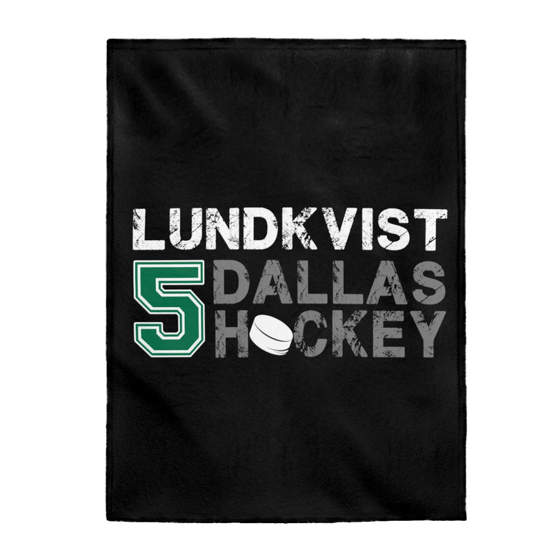 Lundkvist 5 Dallas Hockey Velveteen Plush Blanket